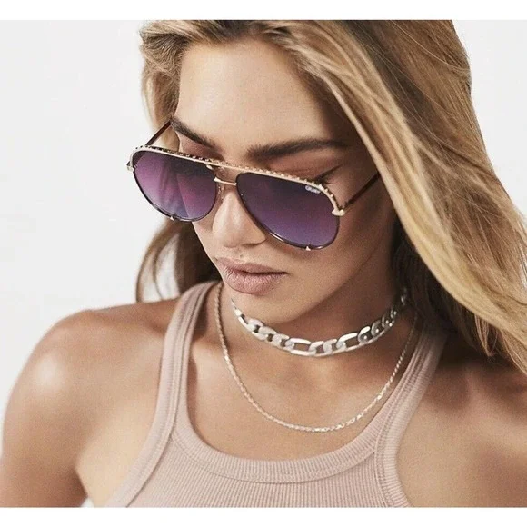 Quay High Key Rivet Sunglasses s-l400.jpg main image 2